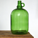 Green cylinder vase