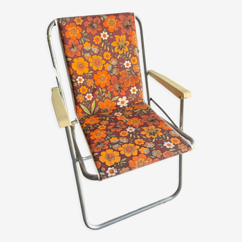 Chaise de camping vintage