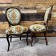 Pair of antique chairs in Louis Philippe style.