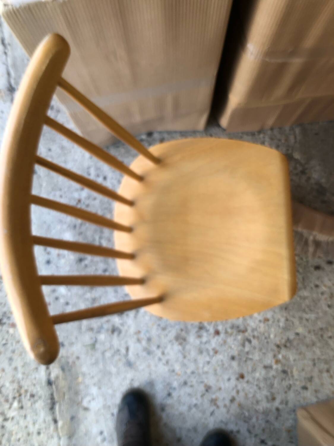Set de 4 chaises "Pinnstol" en hêtre Suède 1960
