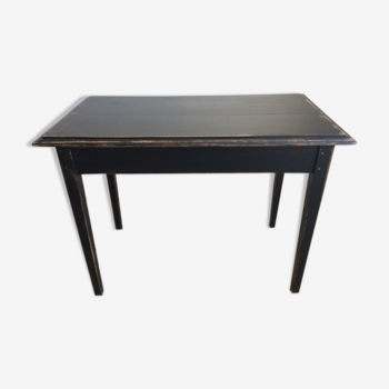 Black patina side table