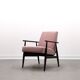 1960 Henryk Lis Mid Century Armchair in Pink