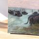 Old pastel signed Théo Mayan: "In Camargue" (early 1900)