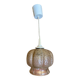 Vintage Transparent Moulded Glass Suspension #D444