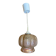 Vintage Transparent Moulded Glass Suspension #D444