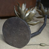 Bronze lamp with 3 Flowers 1960