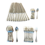 Christofle 48-piece flatware ribbon set, near mint condition