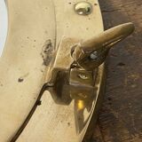 Brass porthole mirror