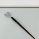 Scandinavian style service cutlery in teak and stainless steel