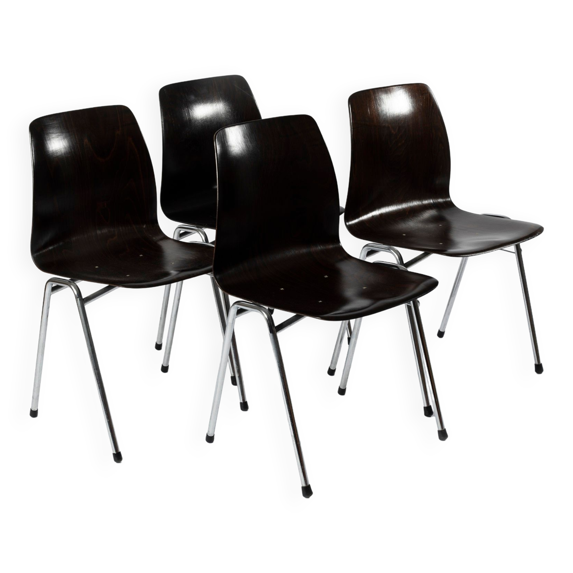 Set of 4 Galvanitas S26 chairs, 1960s