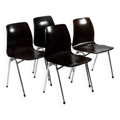 Lot de 4 chaises Galvanitas S26, années 1960