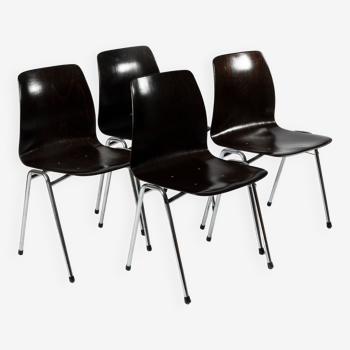 Set of 4 Galvanitas S26 chairs, 1960s