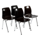 Lot de 4 chaises Galvanitas S26, années 1960