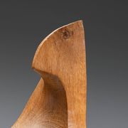 Sculptural form in solid elm