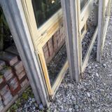Wooden canopy 3 windows with bellows and abbatant