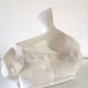 Vase design ceramic effect crumpled paper