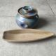 Vintage glazed stoneware set signed Béceleuf