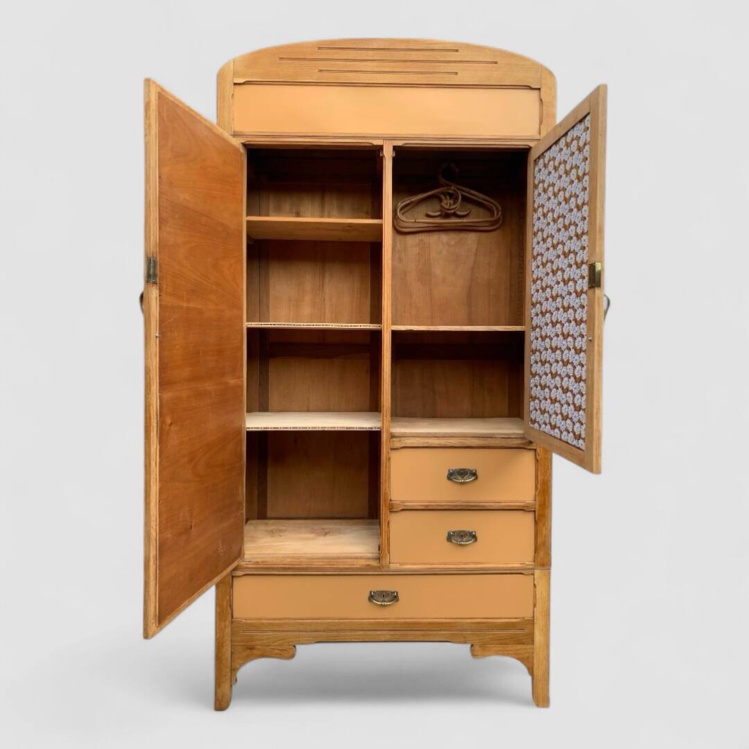 1920s Parisian Art Deco hotel wardrobe, removable