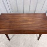 Swedish Console Table with Two Drawers in Dark Teak by G&T, 1960s