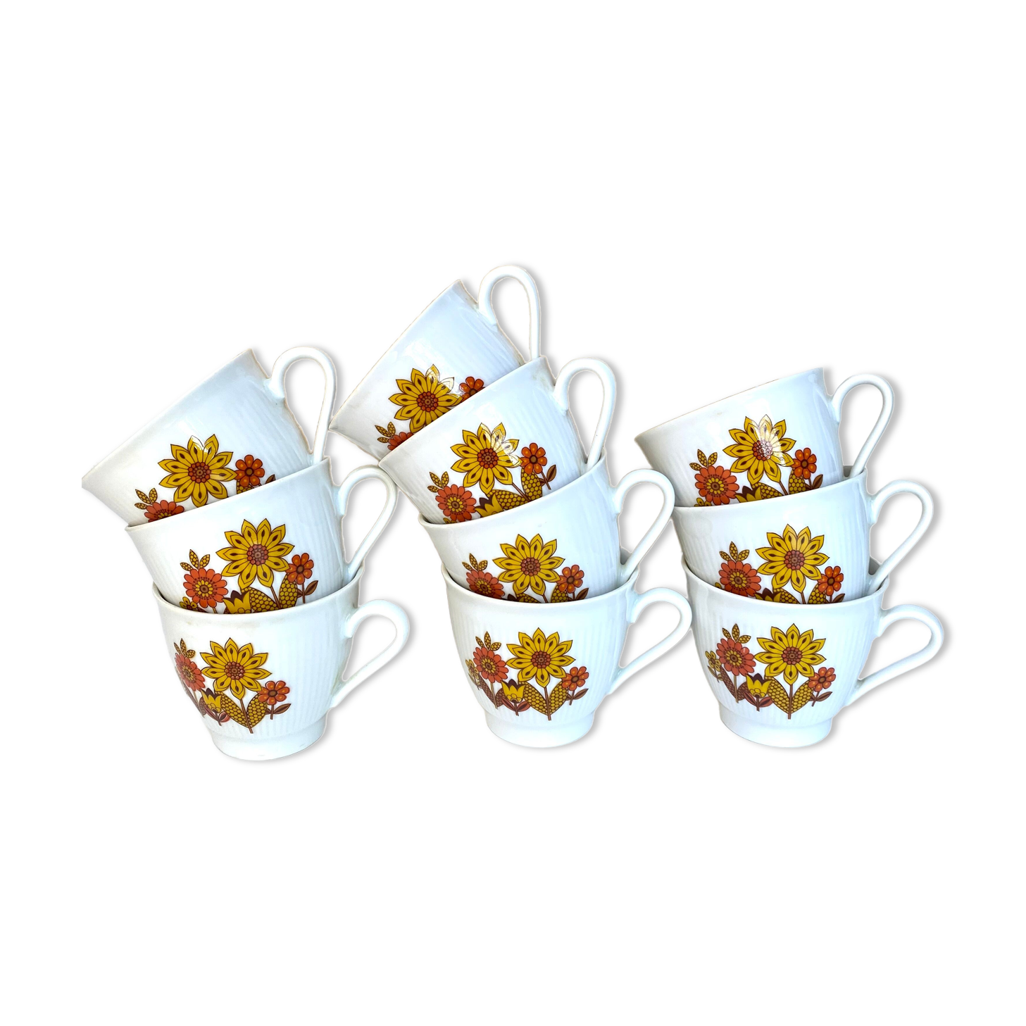 Vintage porcelain coffee cups