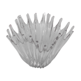 Vase corolle goutte, cristal, années 50