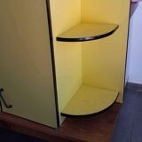 Meuble formica jaune