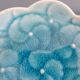 Vide poche fleur turquoise estampillé LBMDJ