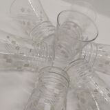 Set of 7 vintage glasses from the 50s