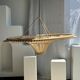 Suspension rattan saucer iron frame D:120 H:60