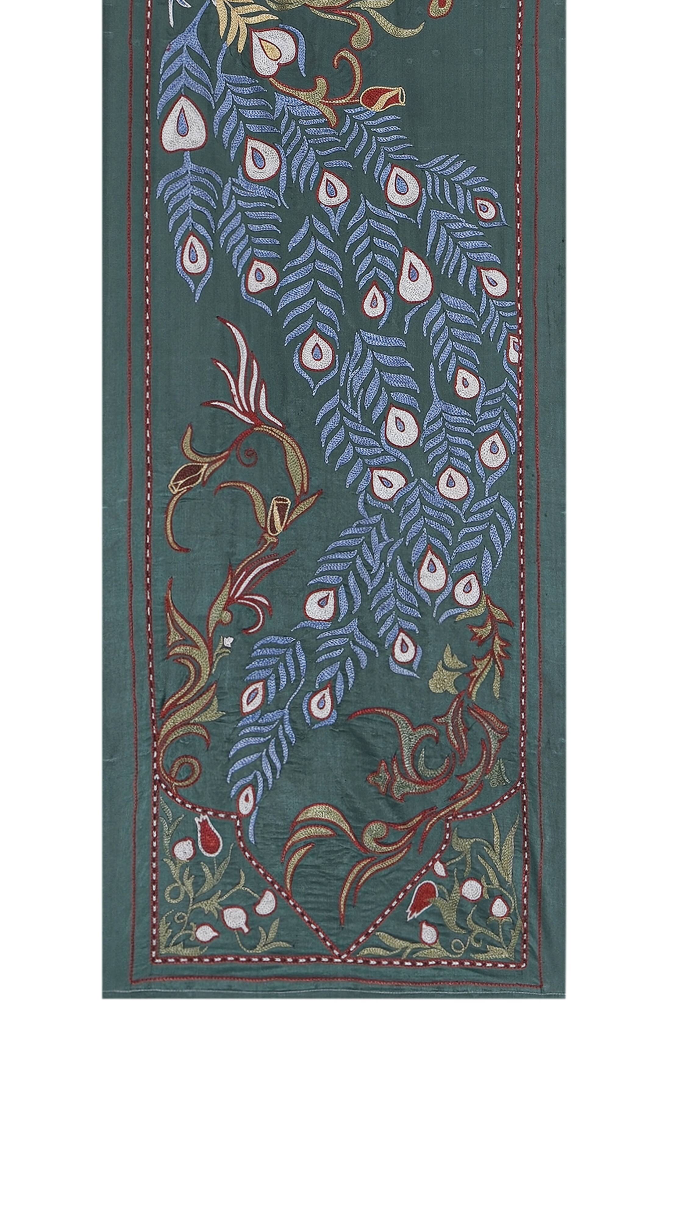 Hand knotted rug, vintage turkish rug 53x184 cm