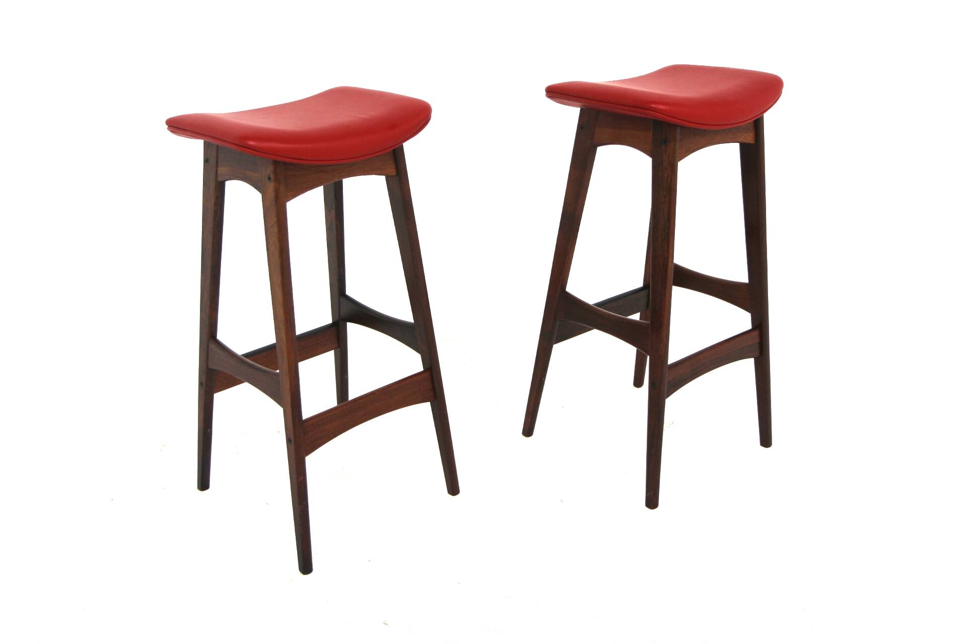 Rosewood bar cabinet "SK 661" and its 2 stools, Johannes Andersen, Denmark, 1960