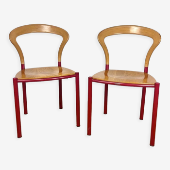 Pair of Lotus chairs by Hartmut Lohmeyer for Kusch+Co