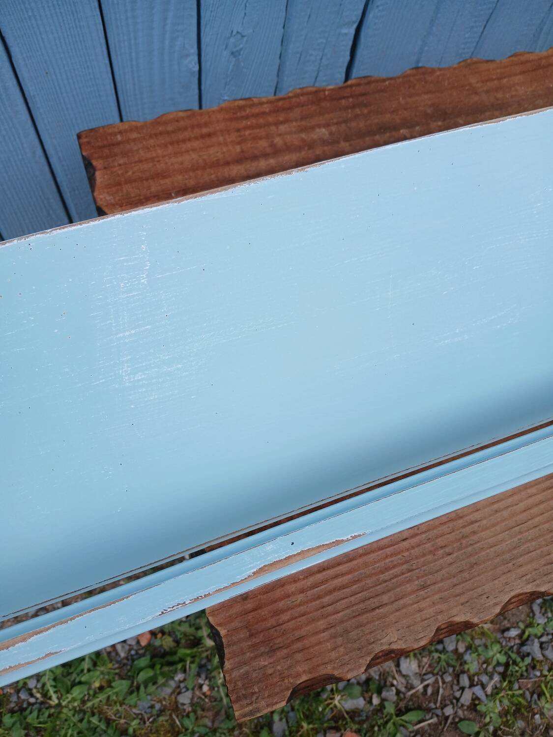 Antique wooden wall shelf