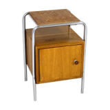Bauhaus bedside table in chromed tubular steel, 1940s
