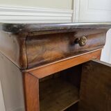 Bedside table / nightstand / column / Somno / Vintage mahogany stand