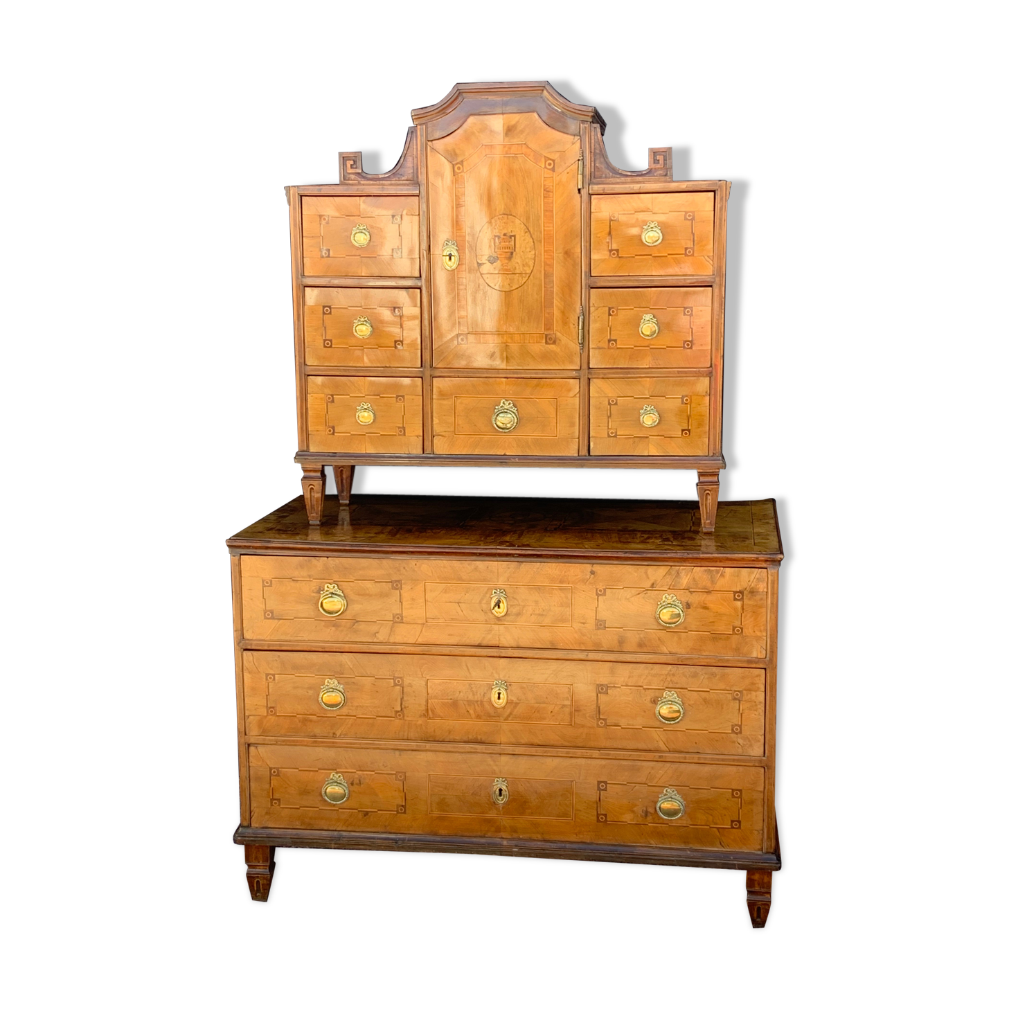 Cabinet in marquetry from Louis XVI period