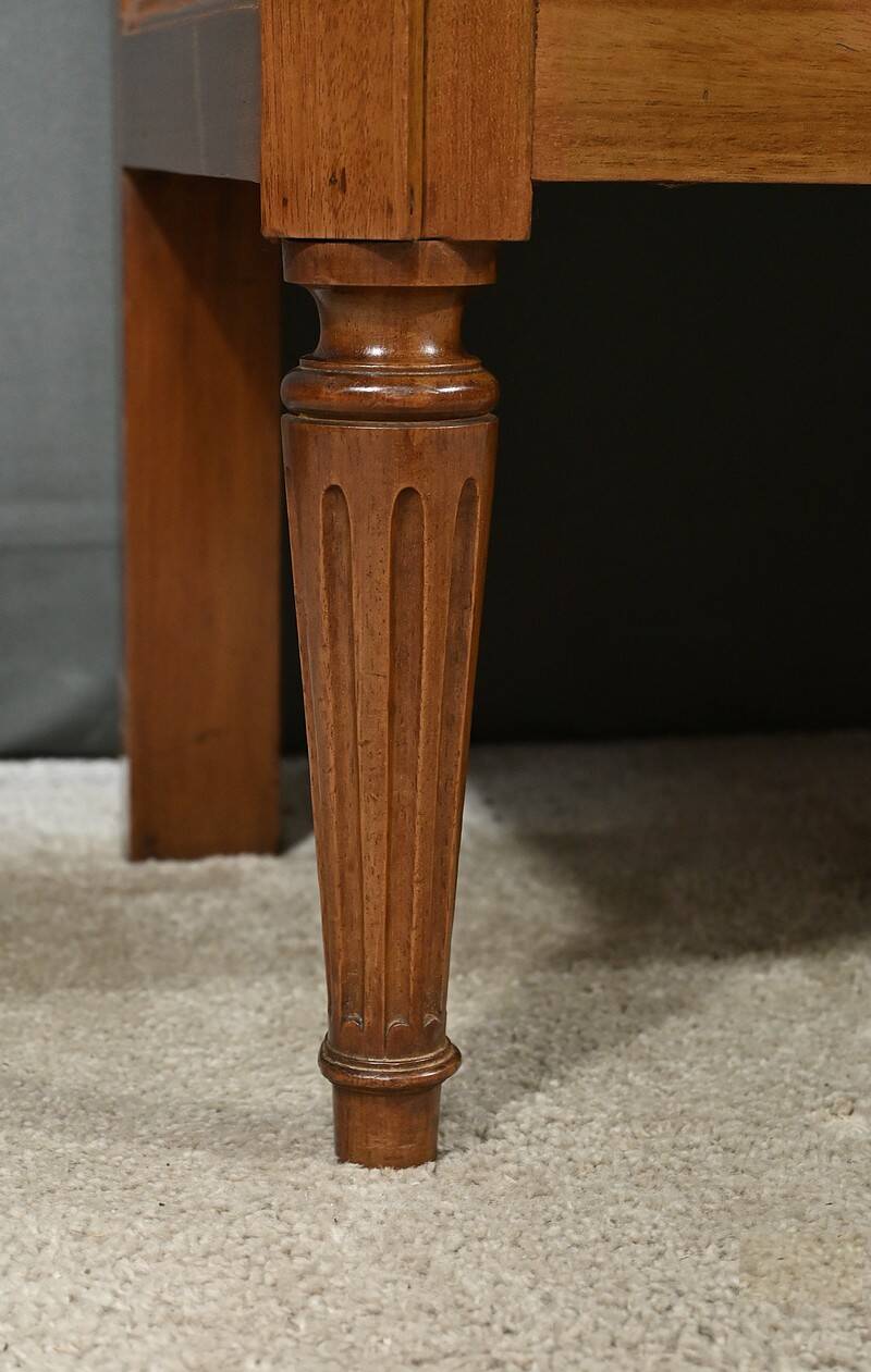 Small Glass-fronted Mahogany Bookcase, Louis XVI style – Late 19th century