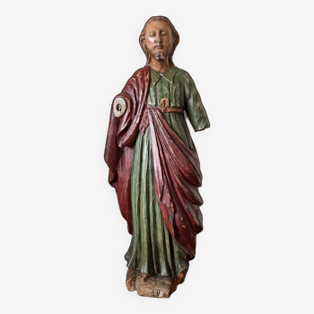 Polychrome wooden sculpture representing Joseph