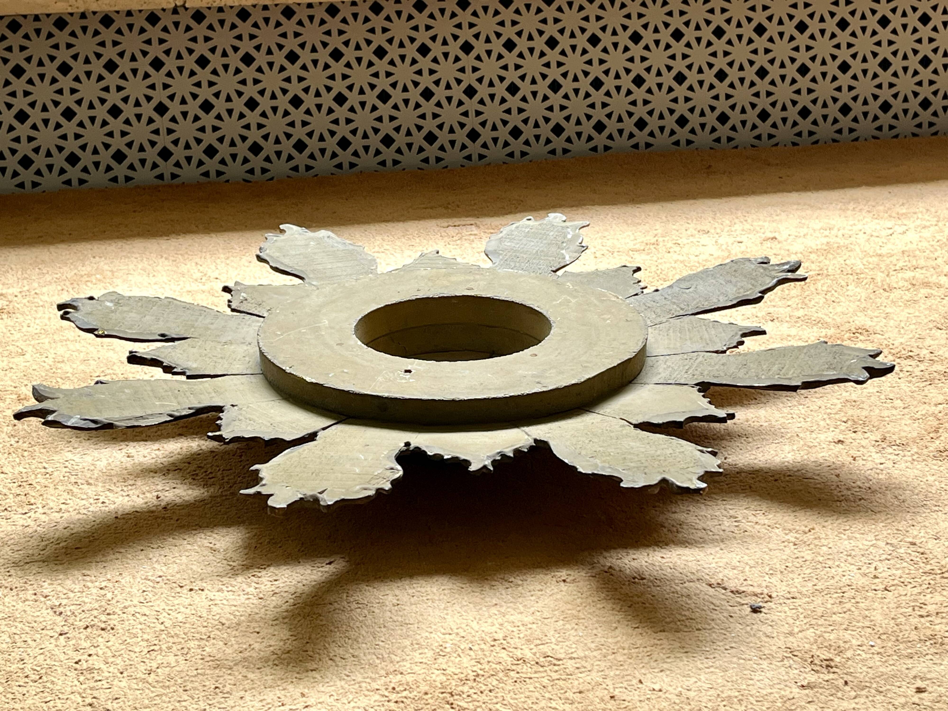 Sun mirror - Witch's eye - Wood - 1950s