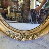 Miroir medaillon dore ovale n° 54