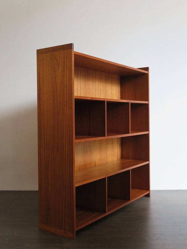 Bibliothèques en teck danois par Grete Jalk, ensemble de 2