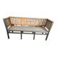 Colonial-style teak bench