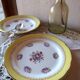 Set of 4 dessert plates Digoin Sarreguemines graziella model