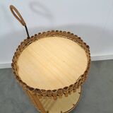 Bamboe trolley, bijzettafel