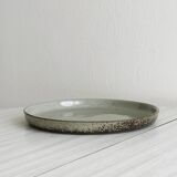 Handcrafted stoneware set of 6 liqueur glasses and matching plate