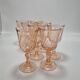 Set of 8 small Rosaline stemmed glasses
