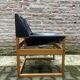 Chaise Canto en cuir sellier Rainer Schell pour Schlapp Vintage