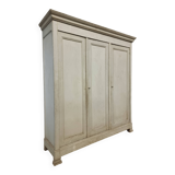 Armoire penderie ancienne armoire murale française XXL gris 230x212 cm