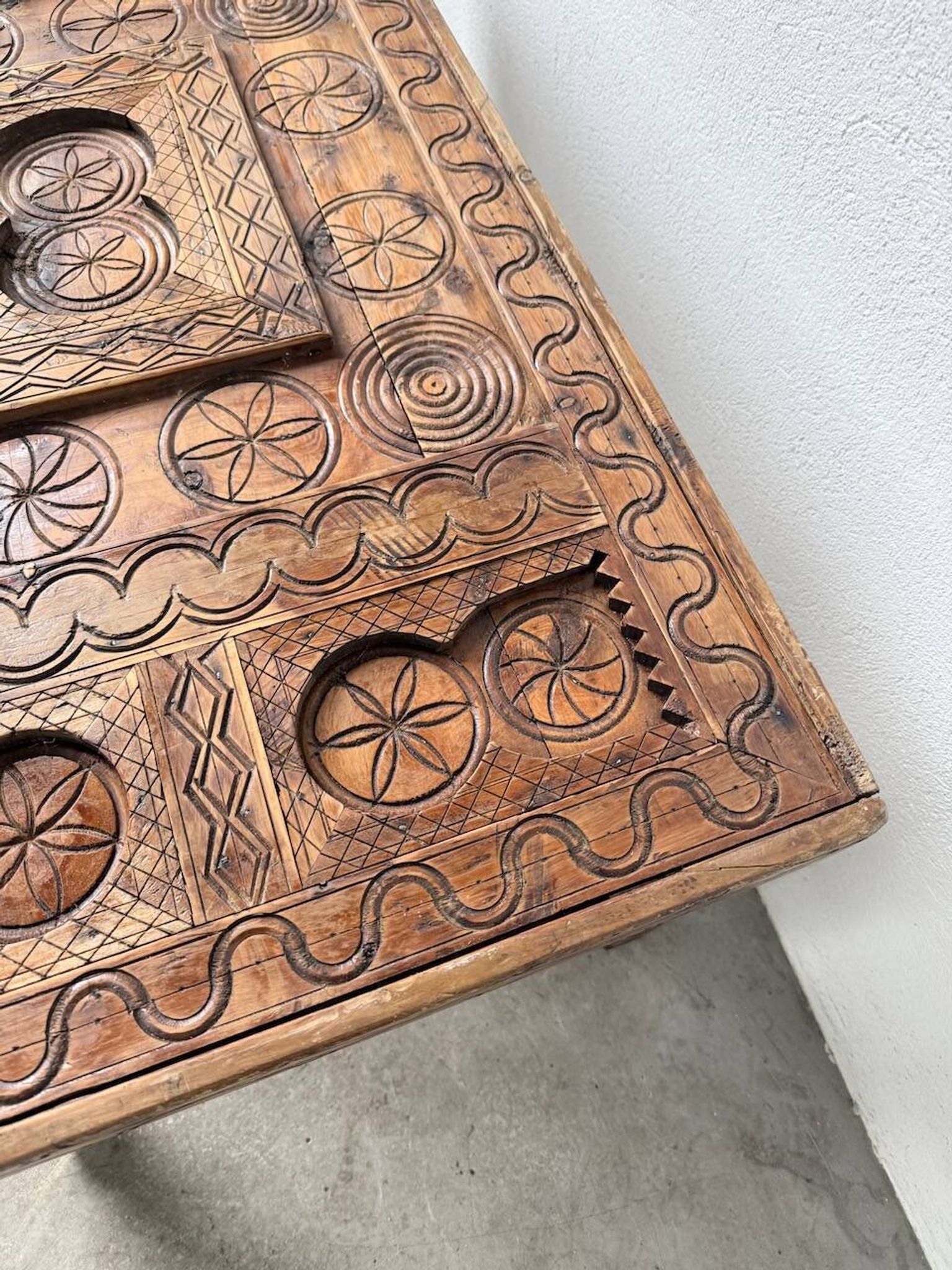 Savoyard folk art coffee table