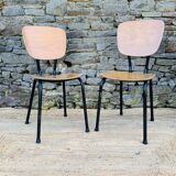 Pair of school chairs